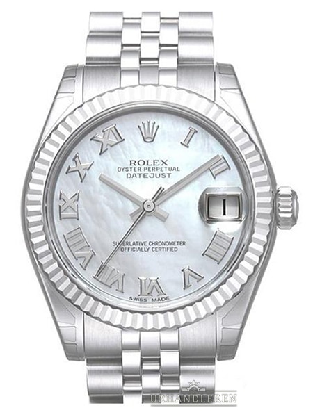 Rolex Datejust 31, Hvid MOP/perlemor