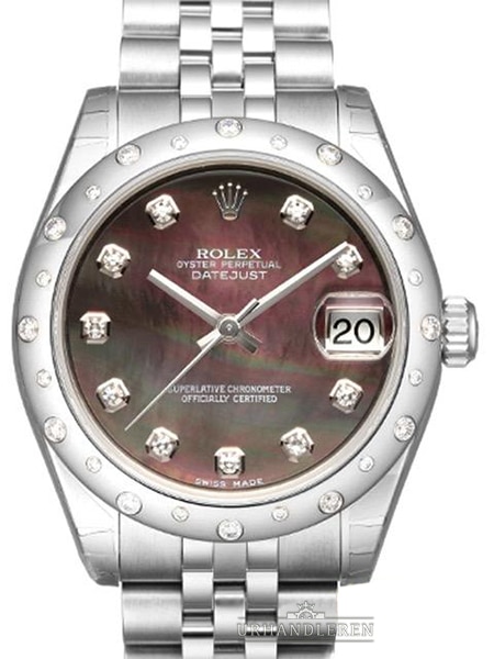 Rolex Datejust 31, Sort MOP/Perlemor