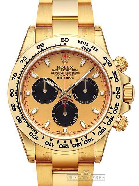 Rolex Daytona Cosmograph, Champagne/sort