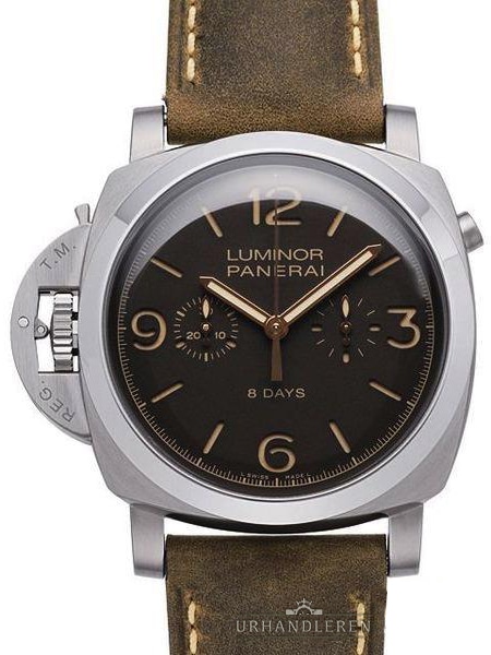 Panerai Luminor 1950 Chrono Monopulsante Left-Handed 8 Days Titanio