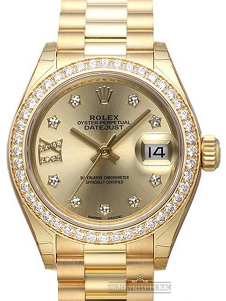 Rolex Lady-Datejust 28, Champagne