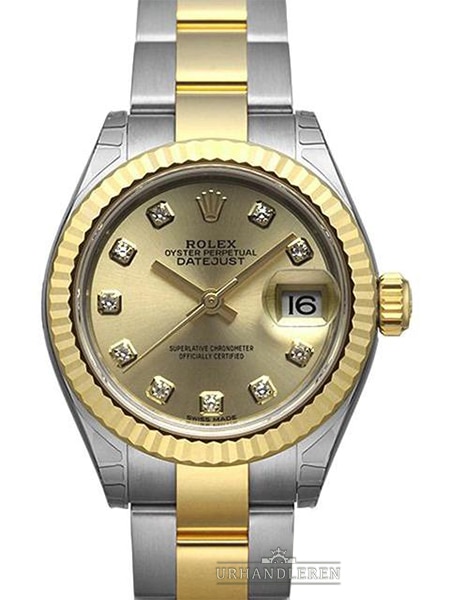Rolex Lady-Datejust 28, Champagne