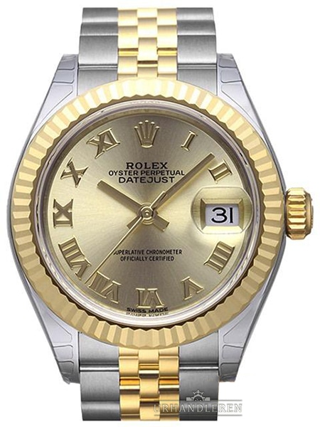 Rolex Lady-Datejust 28, Champagne