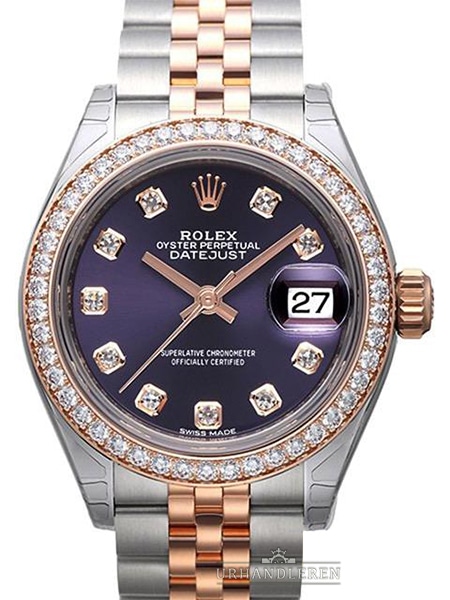 Rolex Lady-Datejust 28, Aubergine