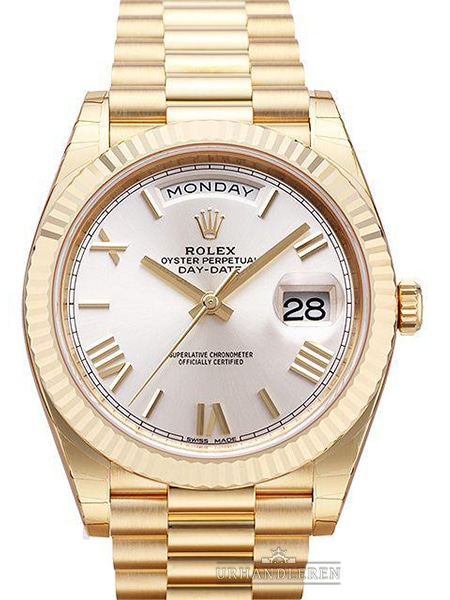 Rolex Day-Date 40, Sølv