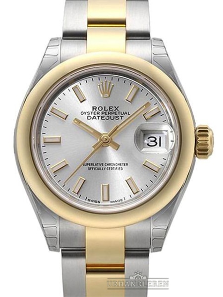 Rolex Lady-Datejust 28, Sølv