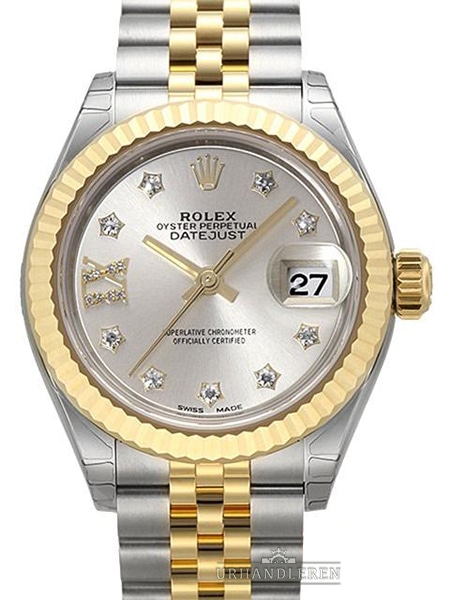 Rolex Lady-Datejust 28, Sølv
