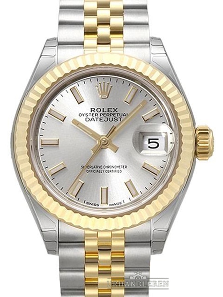 Rolex Lady-Datejust 28, Sølv
