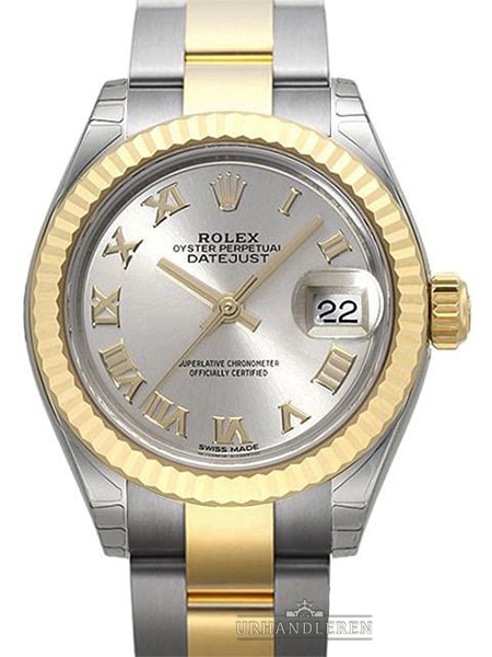 Rolex Lady-Datejust 28, Sølv