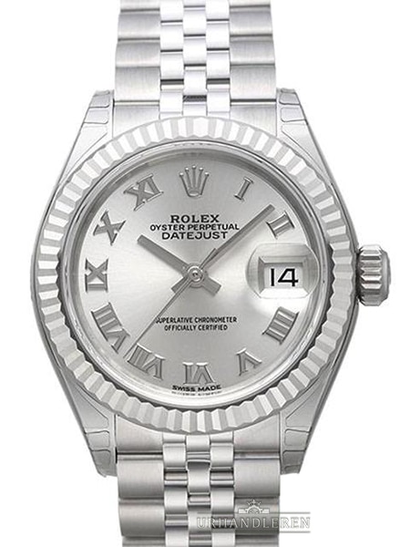 Rolex Lady-Datejust 28, Sølv