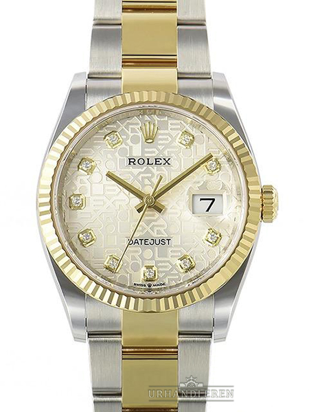 Rolex Datejust 36, Sølv/Jubilee